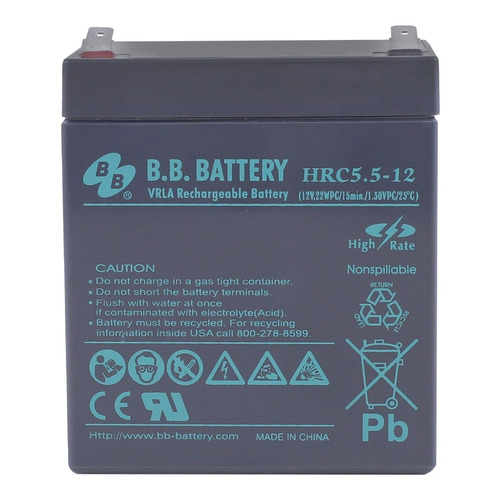 Аккумулятор B.B. Battery HRC 5,5-12