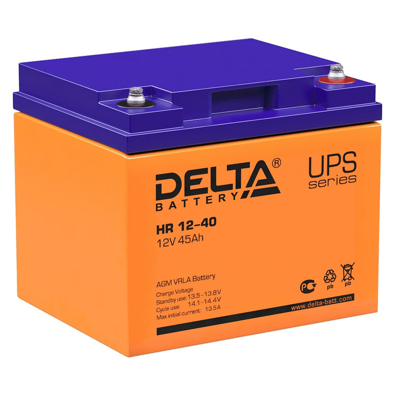 Аккумулятор Delta HR 12-40 Аккумулятор Delta HR 12-40