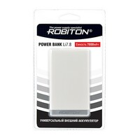 Универсальный внешний аккумулятор ROBITON POWER BANK Li7.8-W 7800 мАч белый BL1 15288