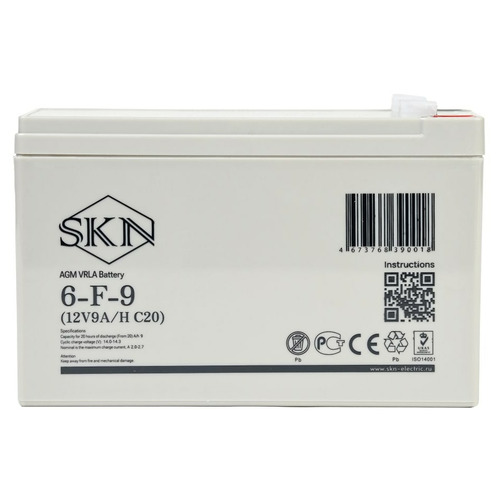 Аккумулятор SKN 6-F-9 (12V9A/H C20)