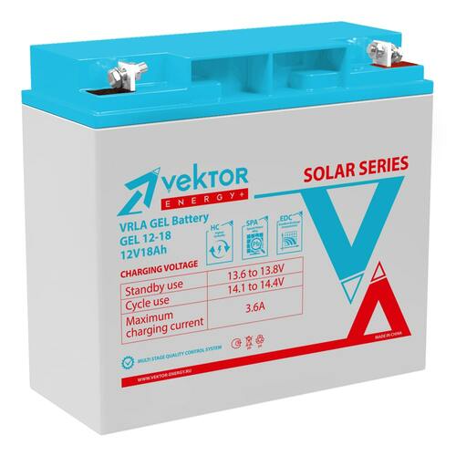 Аккумулятор Vektor Energy GEL 12-18