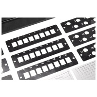Кросс оптический ЦМО 19" с комплектом вставок (Патч-панель 19"), цвет черный БОН-М2-1-19-9005