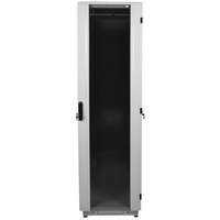 Шкаф телекоммуникационный напольный ЦМО 47U (600 × 1000) дверь стекло, цвет чёрный ШТК-М-47.6.10-1ААА-9005