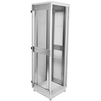 Шкаф телекоммуникационный напольный ЦМО 42U (600 × 1000) дверь стекло, цвет чёрный ШТК-М-42.6.10-1ААА-9005