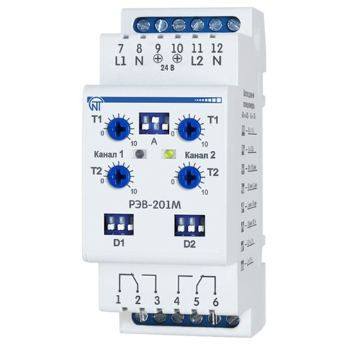 Многофункциональное реле времени NOVATEK РЭВ-201М