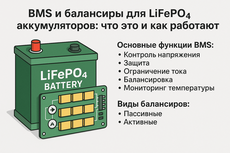 BMS и балансиры для LiFePO₄ аккумуляторов: что это и как работают