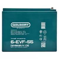 Аккумулятор Gelbert 6-EVF-55 (12V58.5A/H C5) Аккумулятор Gelbert 6-EVF-55 (12V58.5A/H C5)