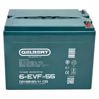 Аккумулятор Gelbert 6-EVF-55 (12V58.5A/H C5)