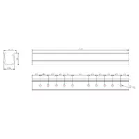 UI-SS04-240-30 мини-рейл высота 30 мм, длина 240 мм