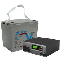 Комплект ИБП Ecovolt SMART 312 + Аккумулятор Vektor GPL 12-75 для котла Комплект ИБП Ecovolt SMART 312 + Аккумулятор Vektor GPL 12-75 для котла
