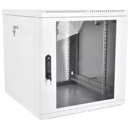 Шкаф телекоммуникационный настенный ЦМО разборный 12U (600 × 650), съемные стенки, дверь стекло ШРН-М-12.650