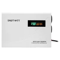 Стабилизатор напряжения SmartWatt AVR SLIM 1500RW Стабилизатор напряжения SmartWatt AVR SLIM 1500RW